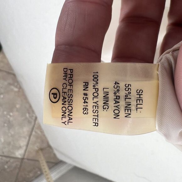 NWT Calvin Klein Khaki Belted TieWaist Womens Career Dress SIZE 4 Safari Midi - Picture 8 of 8